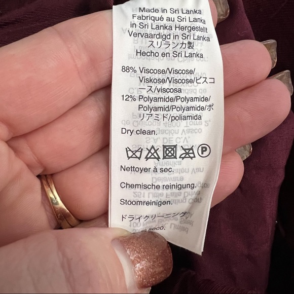 Madewell track/casual burgundy pants size Small - Picture 9 of 9